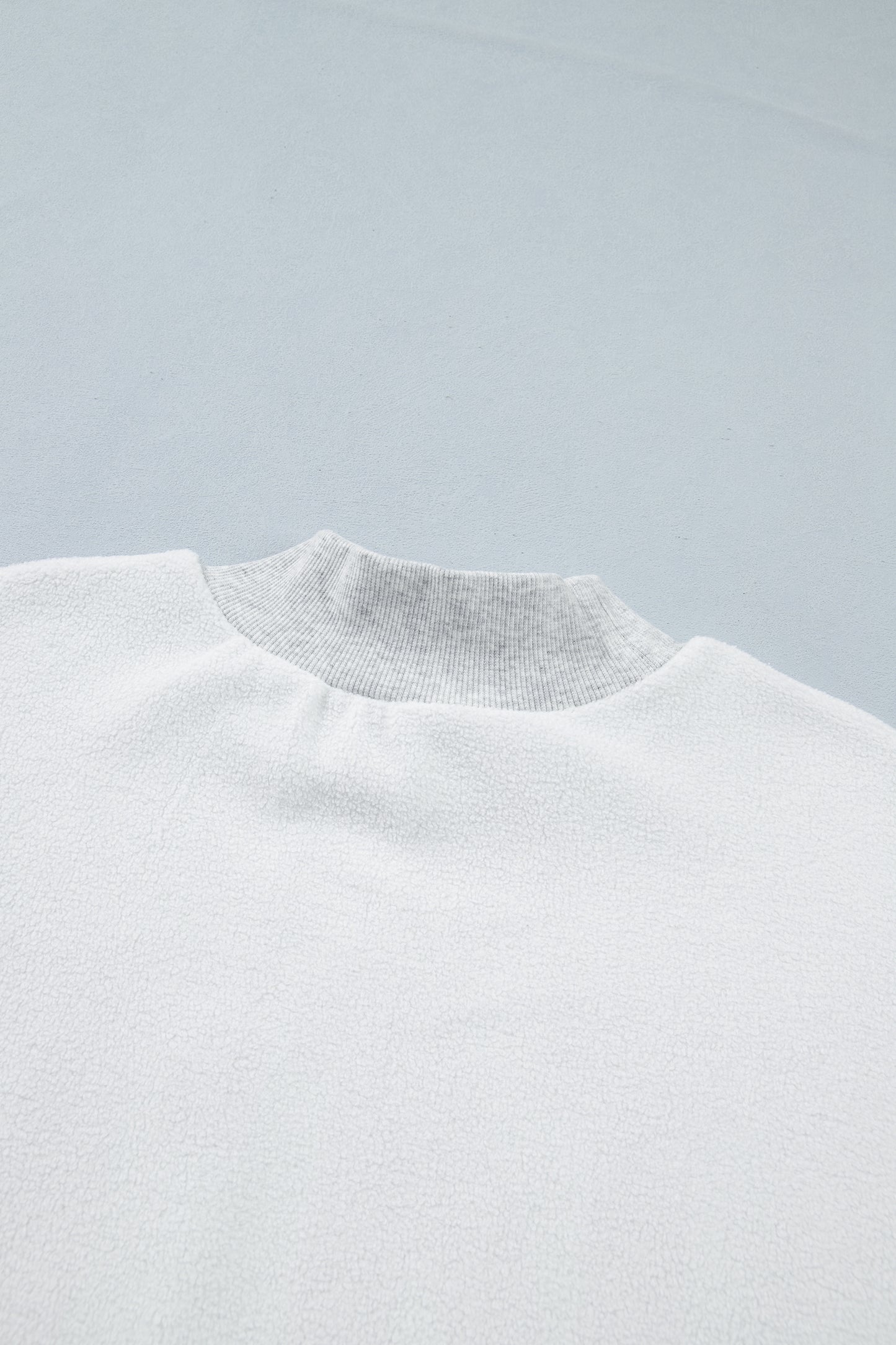 Light Grey TN TENNESSEE Double Printed Reversible Mock Neck Sweatshirt