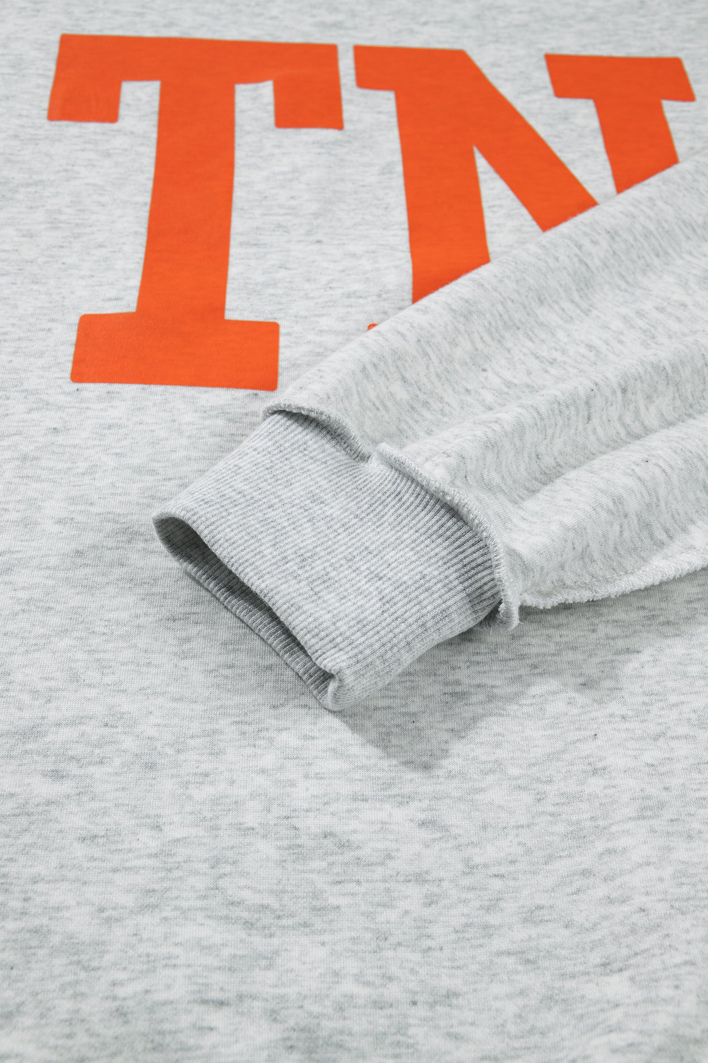 Light Grey TN TENNESSEE Double Printed Reversible Mock Neck Sweatshirt