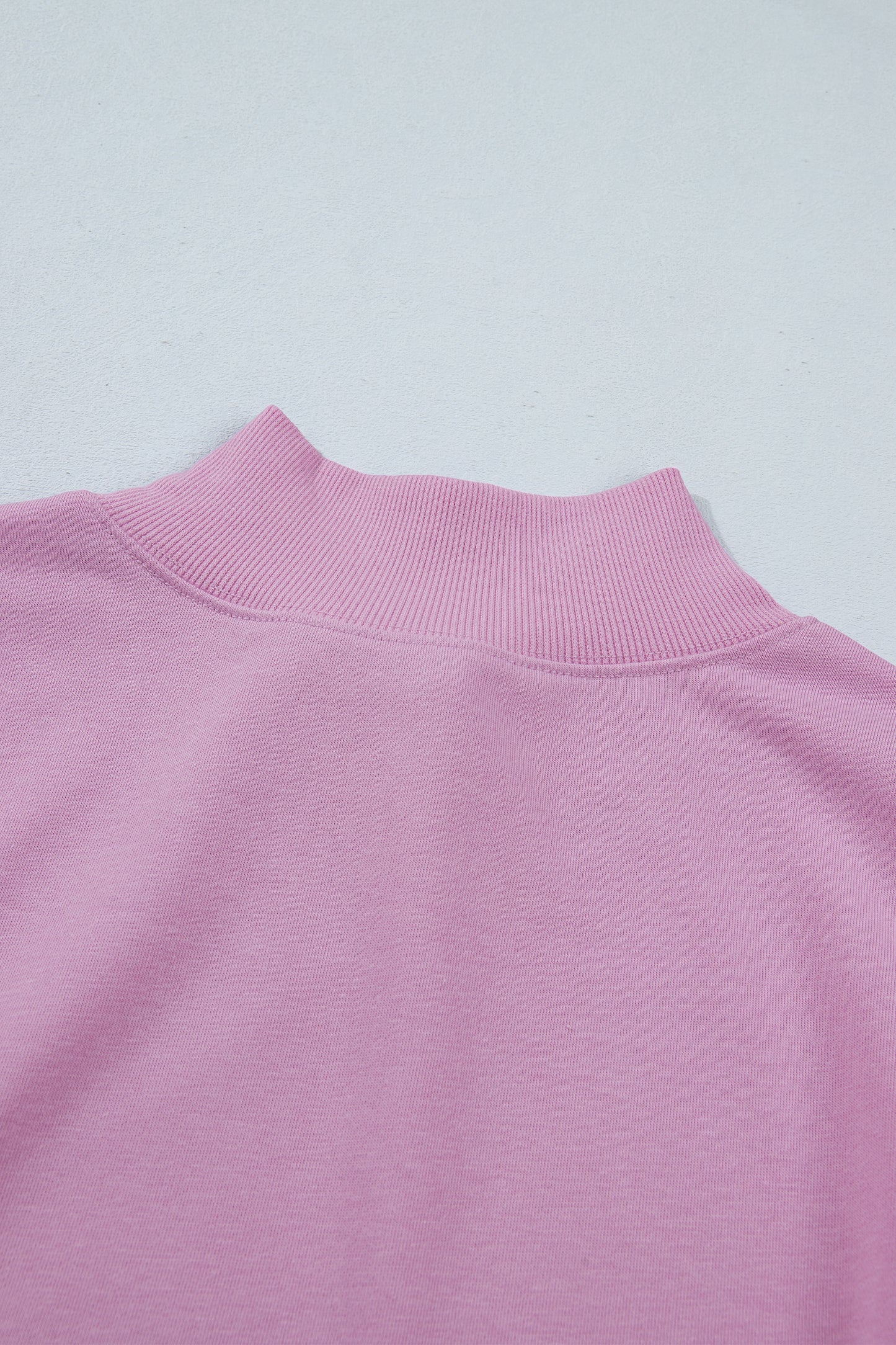 Phalaenopsis Solid Color High Neck Cap Sleeve Loose Top