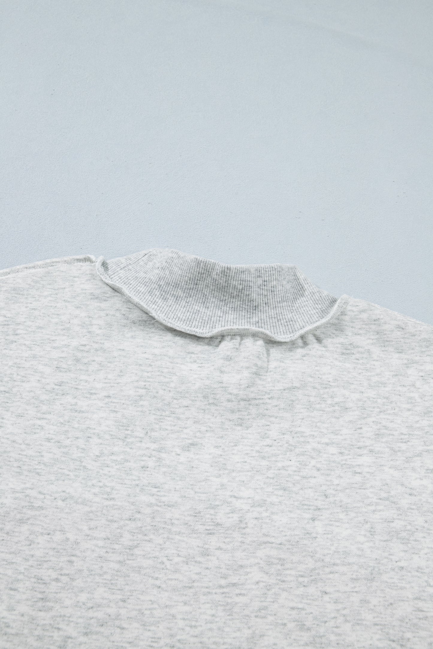Light Grey TN TENNESSEE Double Printed Reversible Mock Neck Sweatshirt